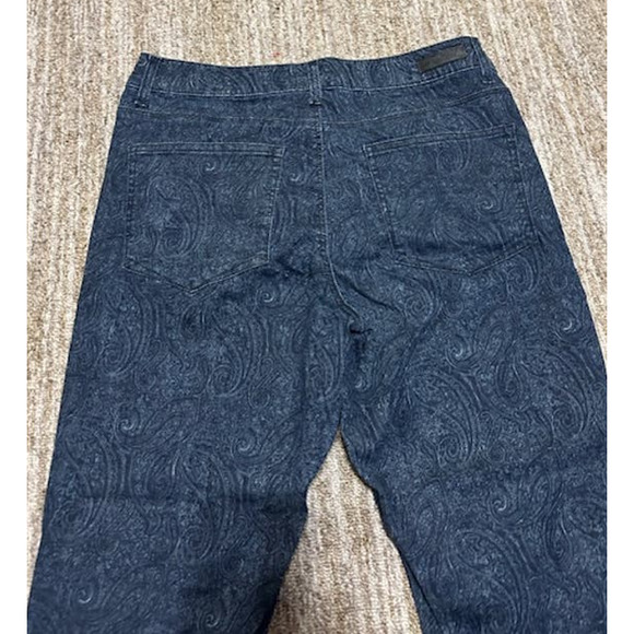 Women's LEE Classic Fit Size 14 Jeans Blue Fashion Print - Picture 6 of 7